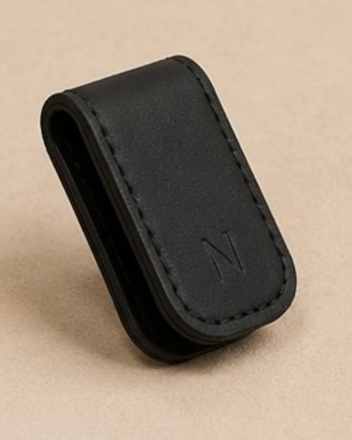 Magnetic Leather Money Clip