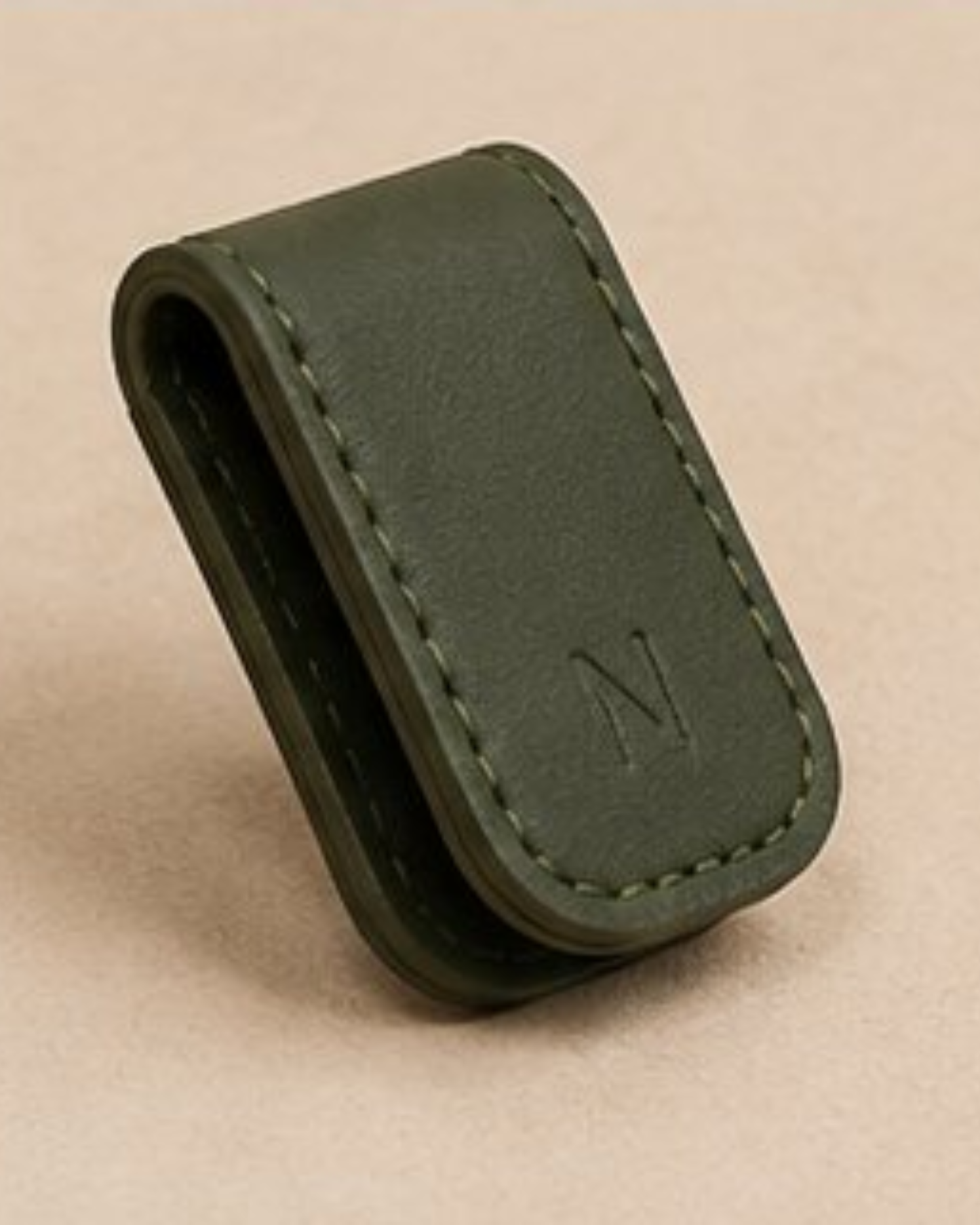 Magnetic Leather Money Clip