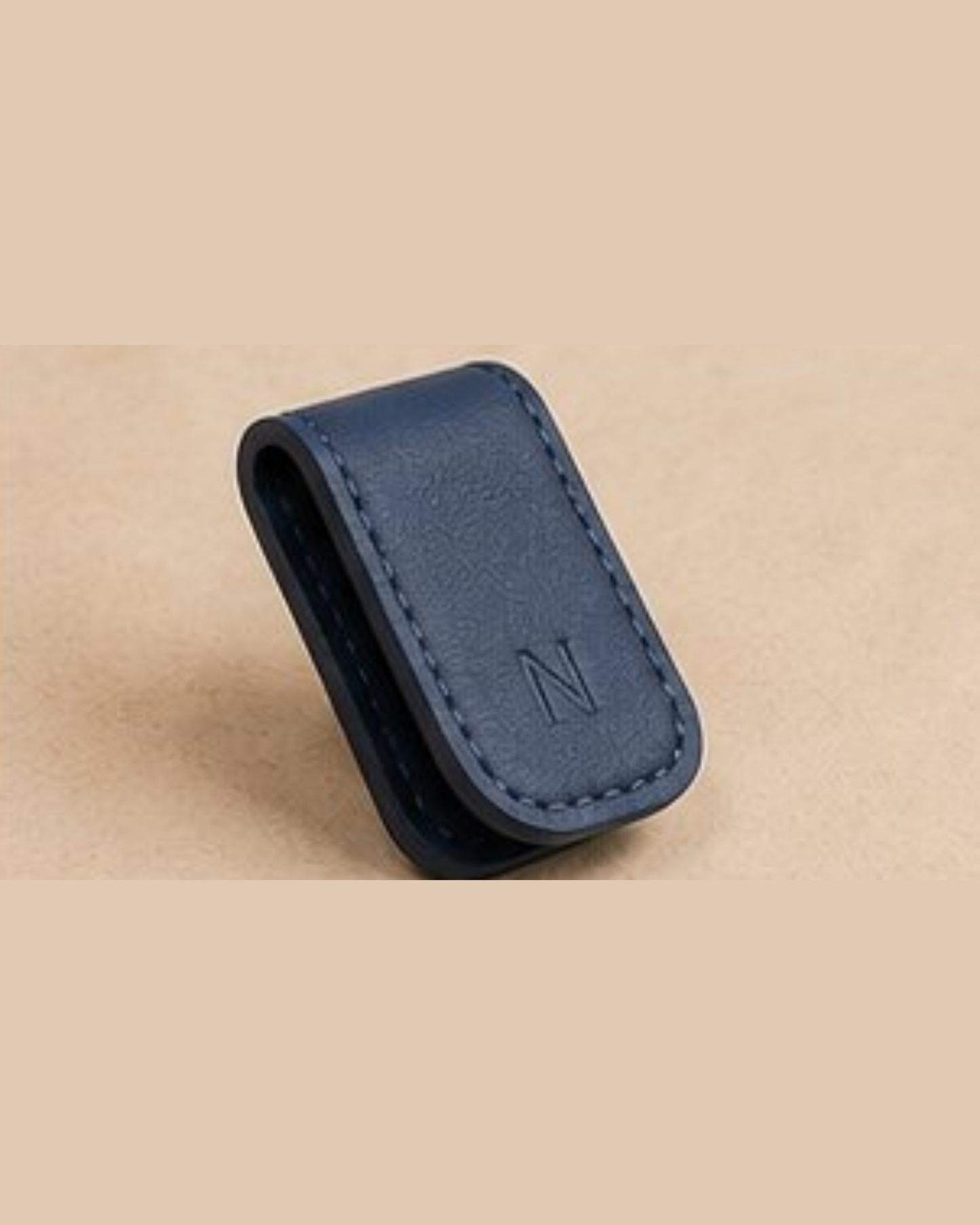 Magnetic Leather Money Clip