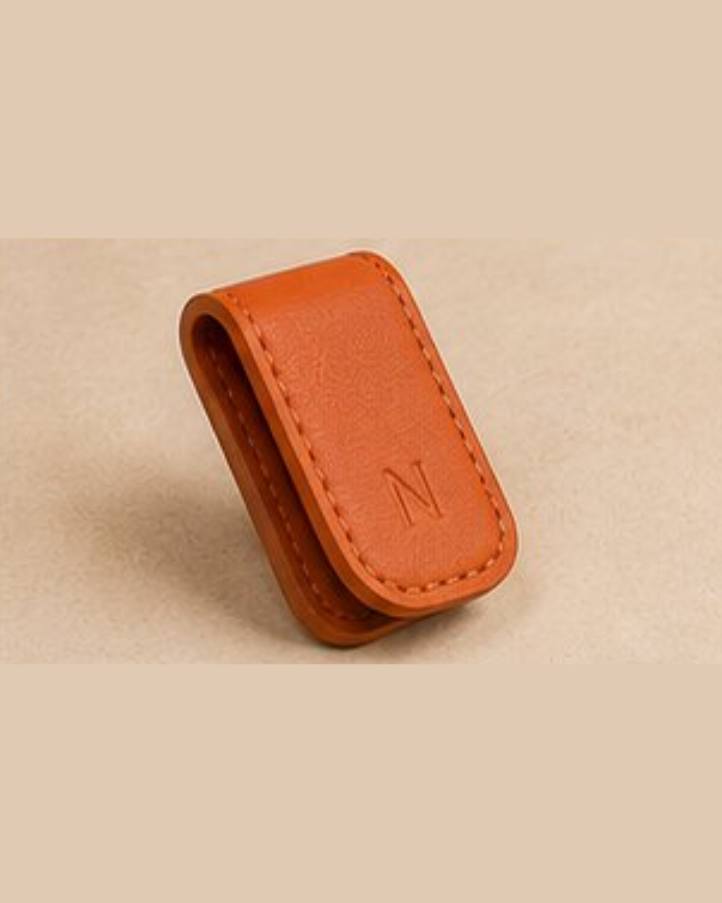 Magnetic Leather Money Clip
