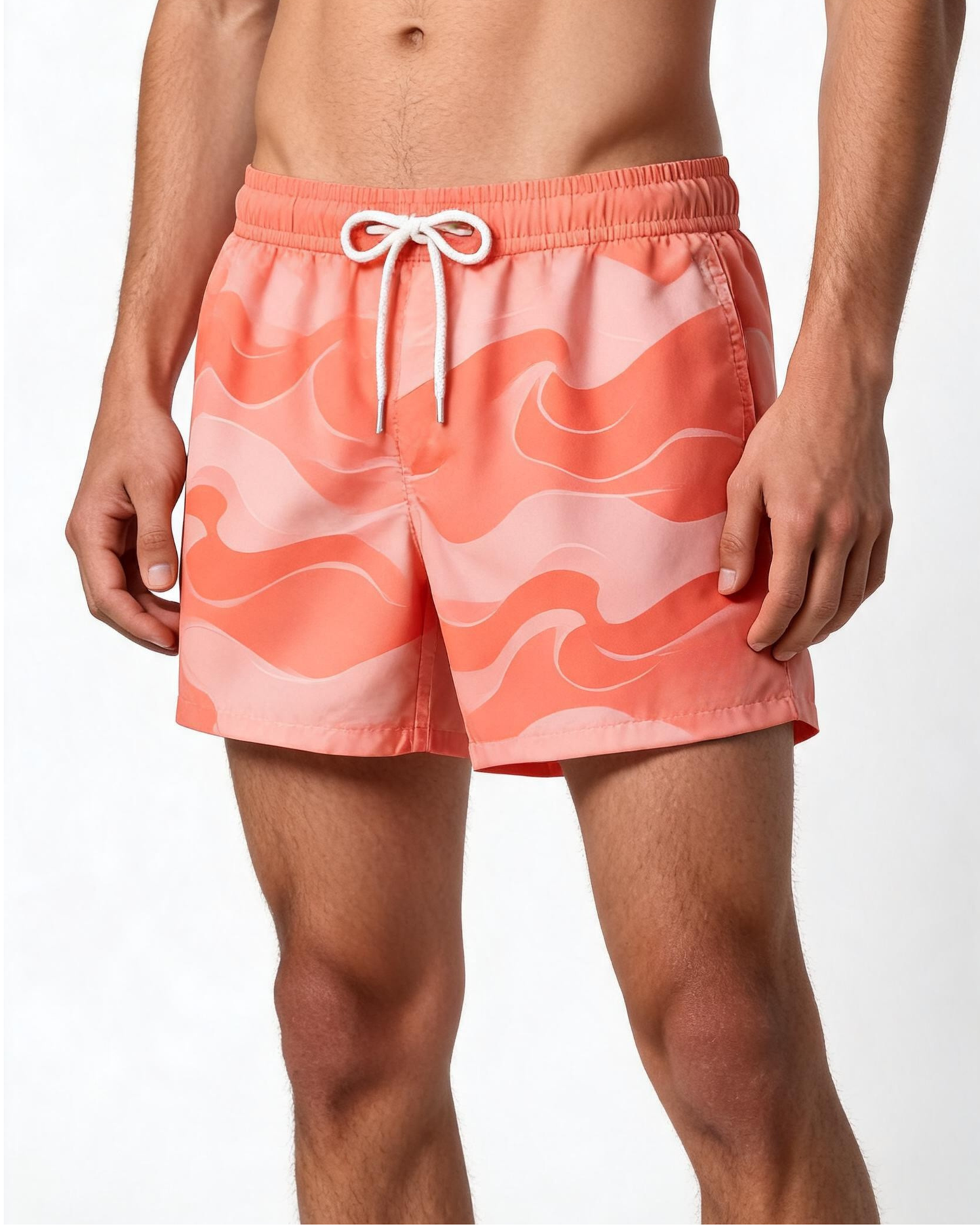 Coral Waveflow Chronos Swim Shorts