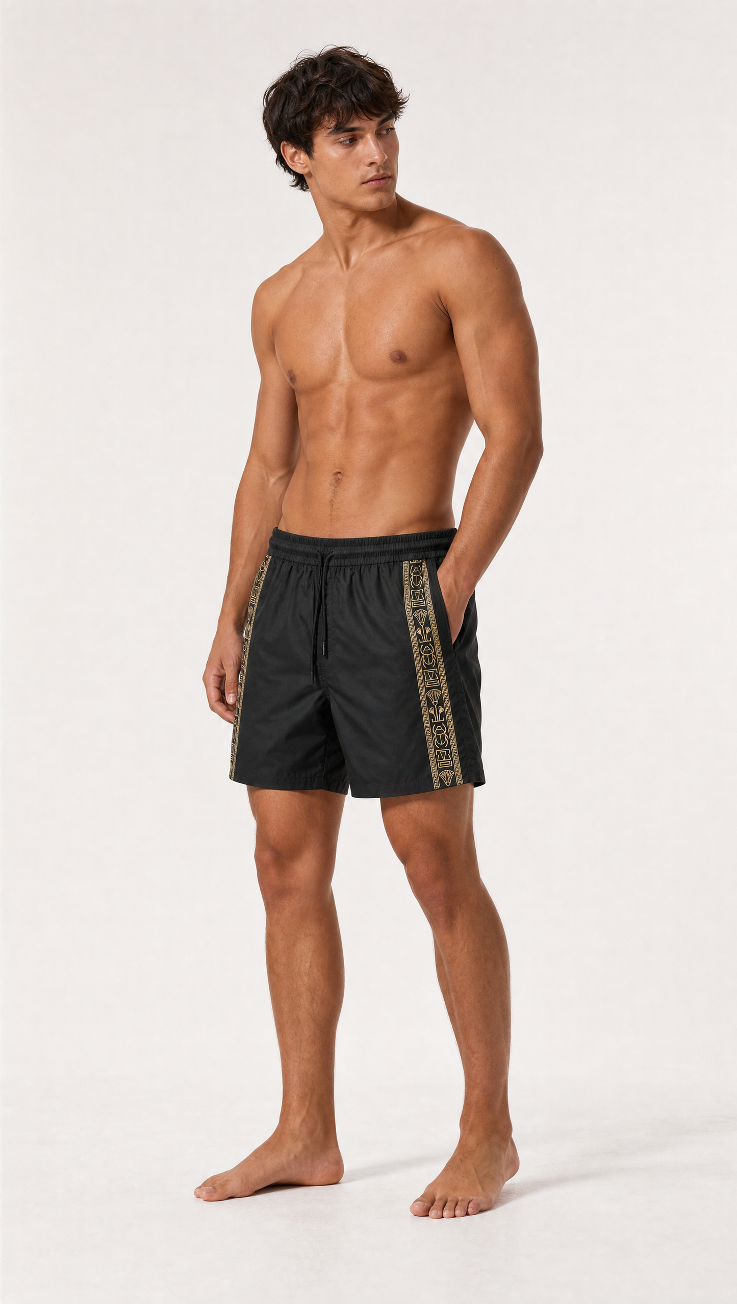 Scribal Geometry Swim Shorts